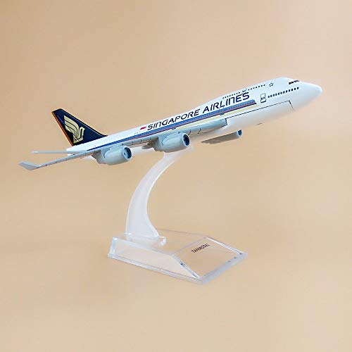 Image of Toys uncle Diecast Aeroplane Scale Model, 16 Cm: (A380 Singapore), Multicolor