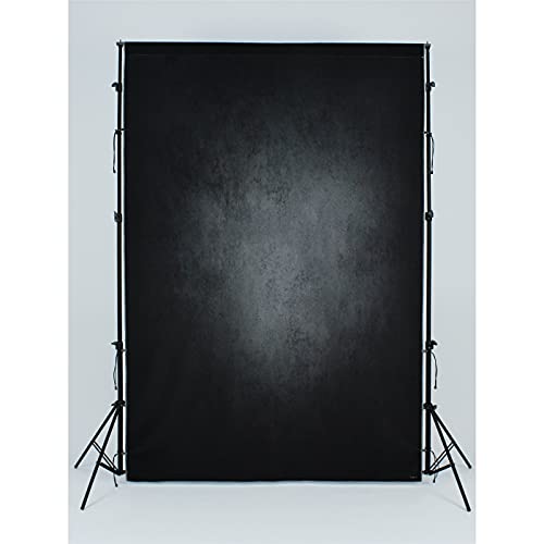 Urctepics 5X7Ft Pro Microfiber Abstract Black Background For Photography Headshot Backdrop Portraits Photography Backdrops Black Gray Photo Backdrops For Photography Black Photo Backdrop Cloth #TOP1