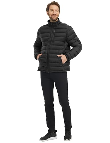 wantdo Men's Lightweight Puffer Jacket Warm Winter Jacket Windproof Winter Coat (Regular and Big)3
