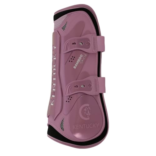 Guêtre bamboo élastique old rose S : protection de saut d'obstacles poney