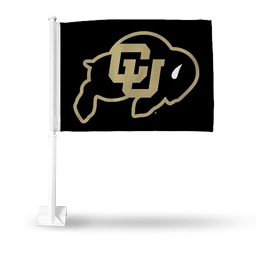 Rico Industries NCAA Colorado Buffaloes Gold Double Sided Car Flag Double Sided Car Flag - 16