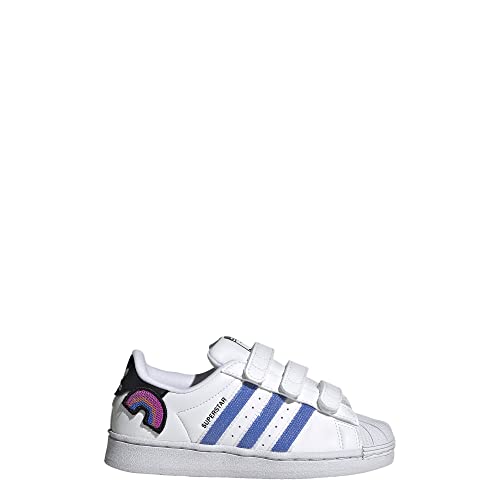 adidas Superstar - Zapatillas para niños, Cloud White Pulse Blue Pantone, 31 EU