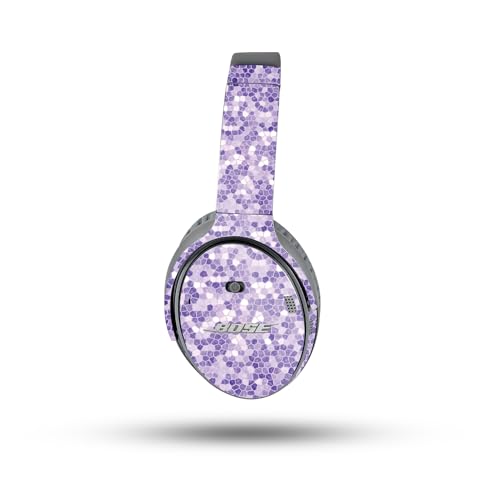 Image of MightySkins Glossy Glitter Skin Compatible with Bose QuietComfort 35 II Headphones - Stained Glass | Protective, Durable High-Gloss Glitter Finish | Easy to Apply