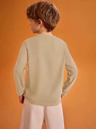 Image of Haloumoning Kids Boys Long Sleeve Crewneck T-Shirts Tee Tops 5-14 Years