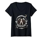 Traje de astronauta alemán de pelo corto con traje espacial. Un regalo de perro para los amantes de la astronauta alemana de pelo corto y la astronomía. Disfraz de astronauta ideal para una mamá y papá de perro. Diseño perfecto de astronauta para llevar con tus cachorros.