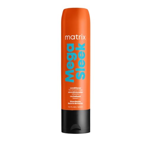 Matrix Balsamo, Districante e Lisciante per Capelli Crespi e Indisciplinati, Effetto Anti-Crespo e Levigante, Arricchito con Burro di Karité, Mega Sleek, 300 ml