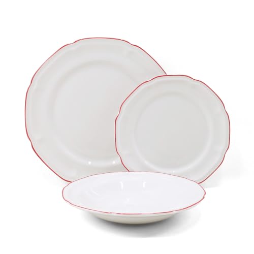 BRIGROS - Questi piatti set 6 persone fanno parte del catalogo prodotti targato Brigros, creato per arredare e vivere al meglio i tuoi spazi interni, donando eleganza e stile senza rinunciare alla comodità d'utilizzo