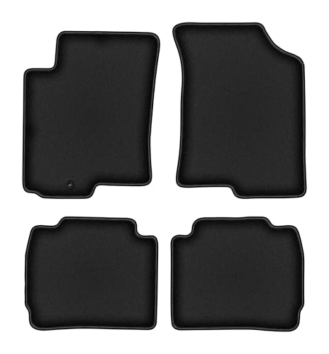 Tapis de Voiture pour Kia Cerato Berline Solution Moquette Usée Lot Velours Noir 2004-2008