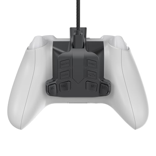 GMVOX Back Paddles for X-box Series X|S Controller, Support 4 Back Buttons Mapping|Turbo|Key Swap Functions, 6-Axis Gyro,Plug and Play Wired Back Button Attachment for X-BOX/PC/Switch Console(Black)