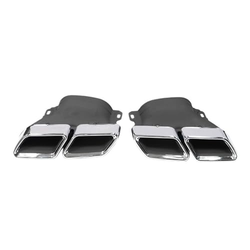 Enjoliveur d'échappement pour Benz W205 C200 C300 C180 silencieux quad 15-18