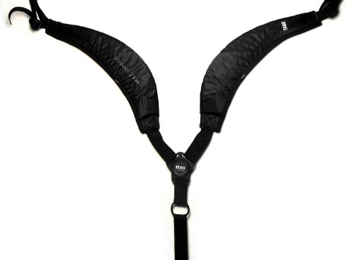 IZZO Golf Comfort Swivel Dual-Strap Golf Bag Strap Medium/Large Black