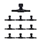 10PCS Schwarz ABS Aquarium Luft Ventil Einstellbar T-Förmige Luftpumpe Regelventile Durchfluss Regler Fish Tank Zubehör für 4Mm Schlauch Luftleitung Schläuche Anschluss