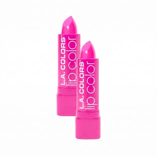 L.A. COLORS Moisture Rich Lip Color, Pink Parfait CML542 (Pack of 2)