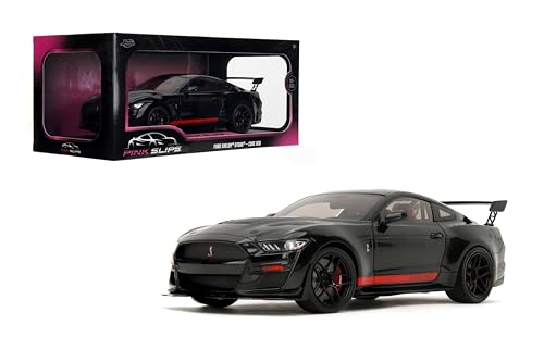 Jada Pink Slips 2022 Shelby GT500 Code Red - 1:18 Scale Diecast Model with Opening Doors and Working Steering - for Collectors and Enthusiasts 14+ - Black