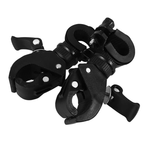 GARVALON 2個高齢者用車椅子杖ホルダー 軽量 耐久性に優れた拐杖収納ラック 車両用スティックオーガナイザー 車椅子用拐杖ブラケット 簡単取り付けで持ち運び便利