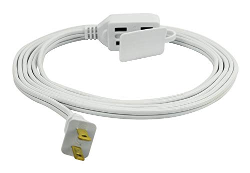 Prime Wire & Cable EC660606 6-Foot 16/2 SPT-2 3-Outlet Cord, White