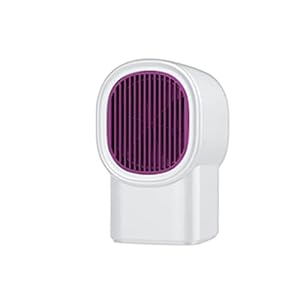 MOVOLS Electric Space Heaters, Nieuwe Warme Blower Snelle verwarmingsventilator Mechanisch Compact Handige Heater Mini Home Desktop Heater Silense USB Elektrische hitte. (Color : White)