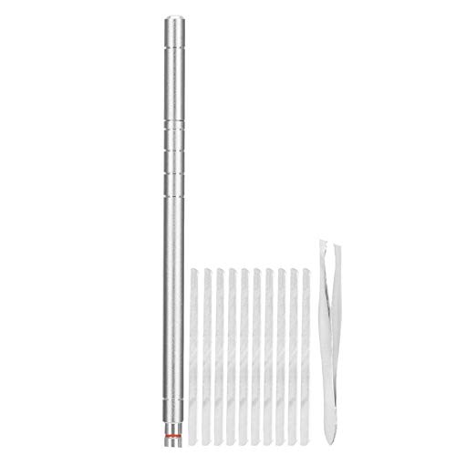 Stylo de Gravure de Cheveux, Acier Inoxydable Stylo de Gravure Cheveux Avec 10 Lames Et 1 Clip, Pour Les Coupes de Cheveux, Le Coiffage de La Barbe et la Mise...