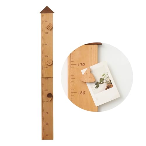 Amazon.co.jp: 木製身長計 子供 身長測定 成長記録 壁定規 玄関 幼稚園