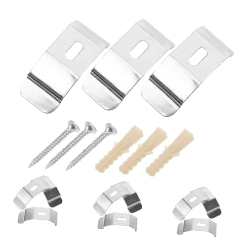 JUMPLAWN 12Pcs Shade Brackets for Curtain Rods Flexible Stylish Accessories for Vertical Blinds Easy Installation Aesthetic Enhancement for Window Treatments