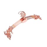 Veemoon 10 Stück rutschfeste Metallklammer Kleiderbügel für BH und Unterwäsche Verdickte Anti-rutsch Clips Rosegoldfarbene Bügel für Zuhause und Geschäft