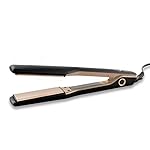 Venga! Glätteisen mit Turmalin-Ionen-Technologie, bewegliche Platten, mit Keratin angereichert, Keramikbeschichtung, Temperaturregelung mit LED-Anzeige, 50 W, schwarz/gold, VG HST 3002