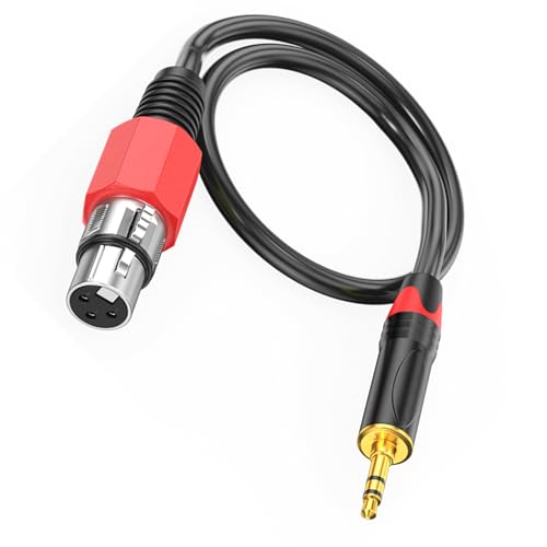 Heoscus 3-Pin Buchse Auf 3 5-mm Hörkabel Metallstift Für...