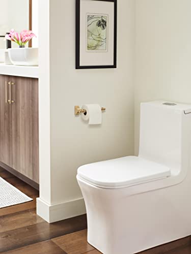 Davenport Champagne Bronze Transitional Pivoting Double Post Toilet Paper Holder #TOP1
