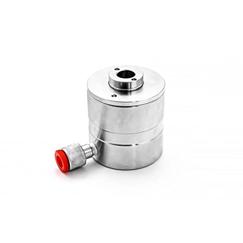 CASTEX - Cilindro hidráulico de 12 T con orificio de paso y roscado, botella hidráulica de cilindro hidráulico.