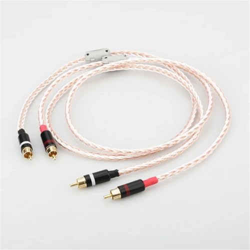 Cable de audio analógico RCAA de 2 m miniatura 4