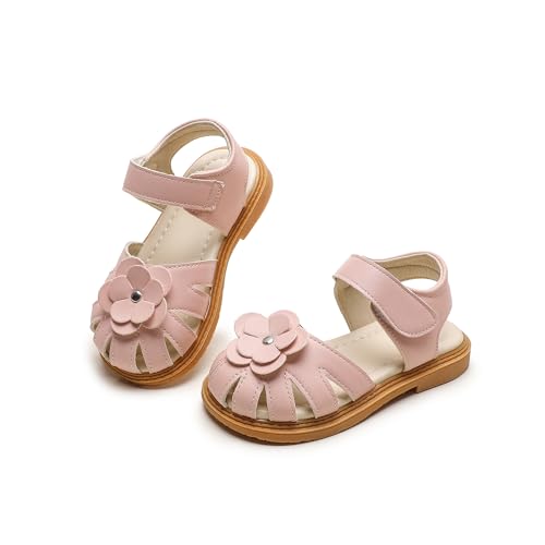 Image of Komfyea Girl Summer Cute Wrap Toe Toddler Soft Flower Flat Beach Sandal Shoes