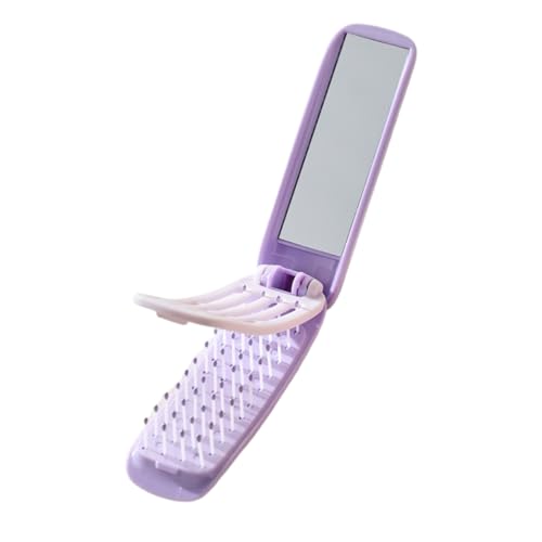 Brosse À Cheveux De Voyage | Portable Pliable Massage | Brosse De Poche Démêlante,Pour Usage Quotidien Sport Travail École Maquillage Toilettage Voyage Transport Sac À Main
