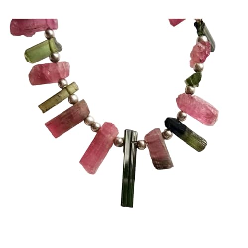 Multi-tourmalines de 3 pouces pour façonner un collier personnalisé pour femme