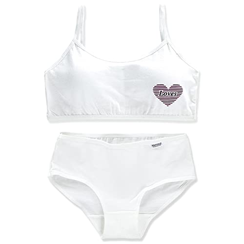 Girls’ Training Bra Set - 6PCS Girls Cotton Training Bras Breathable Sports Cami Bras and Underwear Panties Briefs3