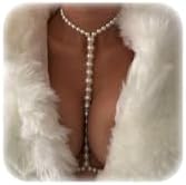 Sexy Summer Beach Pearl Body Chain Jewelry - Trendy Waist Bra Cha...