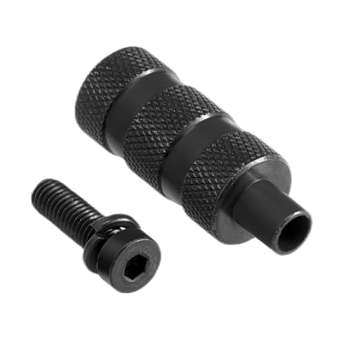 BX SMART Extended Side Handle Knob for Side Charging Bolt All Steel Knurled Texture with 10-32 TPI Screw and Washer (Black)