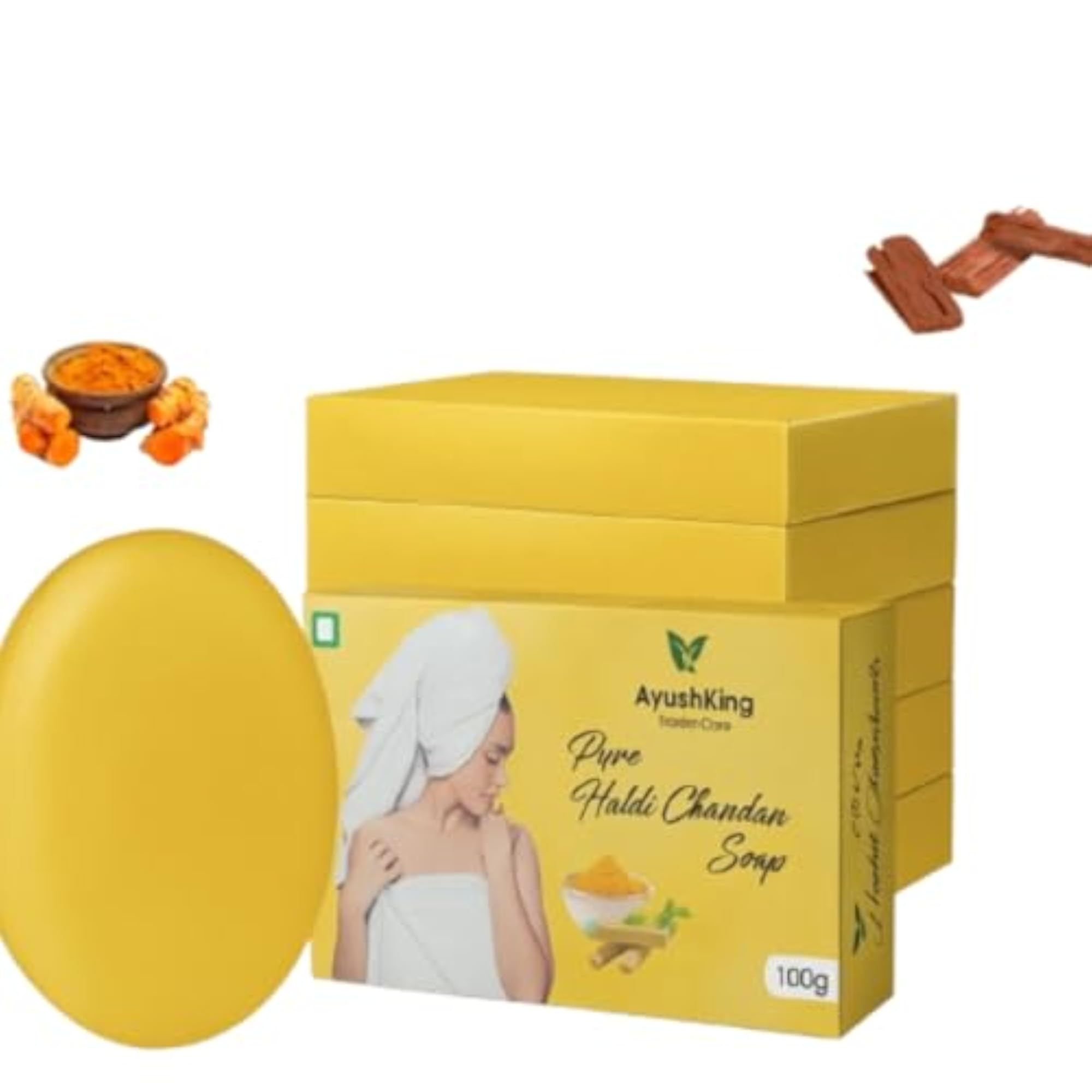 Haldi Chandan Turmeric & Sandalwood Bathing Bar Soap 100g