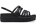 Crocs Brooklyn Strappy Low Wedge Black 7 M