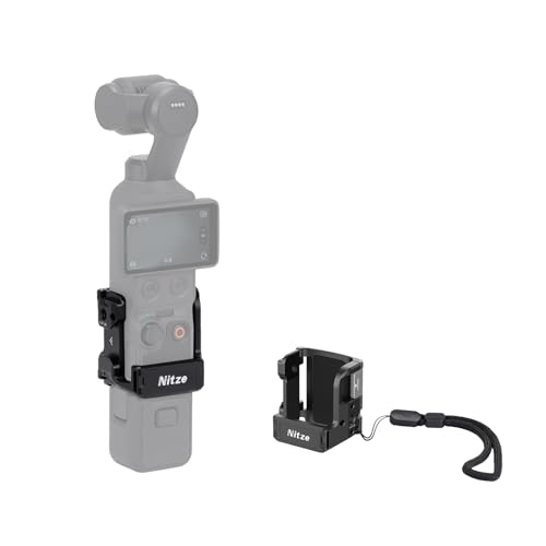 Pocket 4 cage de protection Nitze pour vlogging de voyage avec support à dégagement rapide