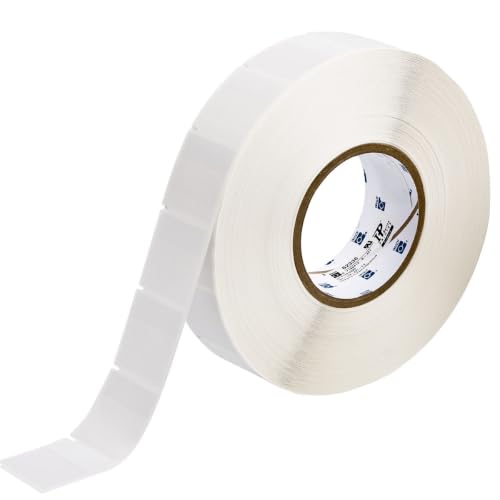 Brady THT-119-427-2.5 1.5" Width x 1.5" Height, B-427 Self-Laminating Vinyl, Matte Finish White/Translucent Thermal Transfer Printable Label (2500 per Roll) image 2