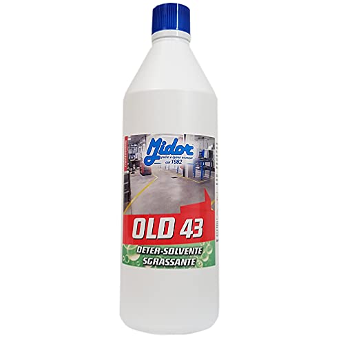 Midor Sgrassante Potente per Bordi Piscine, Tende, teloni, Pavimenti officine OLD-43 1000ml 1,1kg CONCENTRATO, elimina Completamente Grassi di Tutti i Tipi e Lo Sporco nei Bordi di Piscine