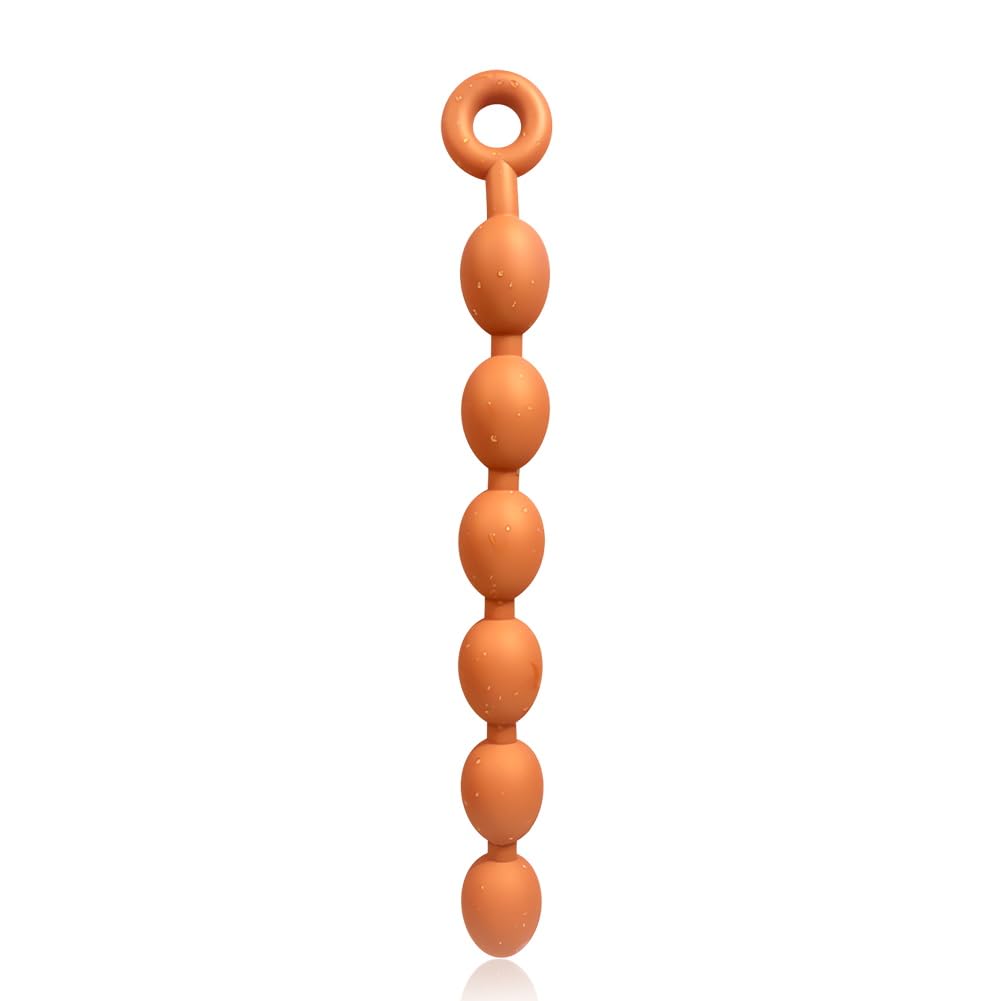 SXOVO Palline Anali Extra Grandi Plug Analesex Toy in Silicone Liquido con Anello Sicurezza Plug Anale-Dilatatore per Stretching Anale e Stimolazione Prostata BDSM Toys Sessuali per Donna Uomini (M)