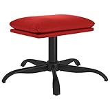 Couleur : rouge bordeaux Tomostar Pouf Ottoman, Tabouret Repose-Pieds Ottoman Repose Pied Salon Rouge Bordeaux 60x60x36 cm Similicuir