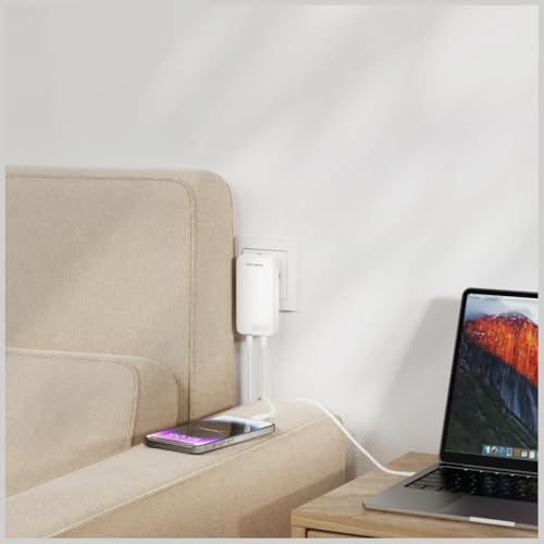 Cargador GaN 65W 4smarts FlatPlug Slim alimentador doble USB C color blanco para viaje 2