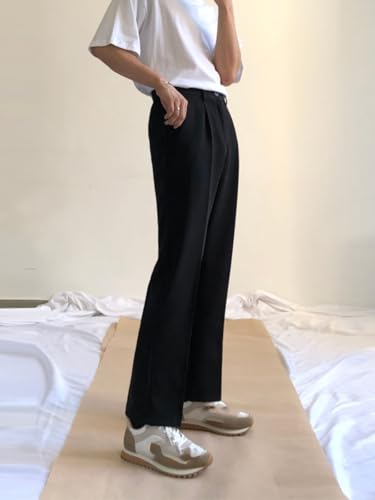 Men's Straight Leg Casual Pants Relaxed Drop Dress Pants Fall Pants for Men3