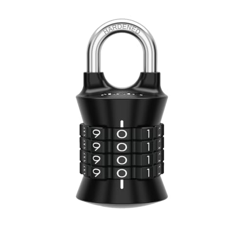 Master Lock Resettable Combination Padlock, Locker Lock, Gym Lock 1535BLKEC
