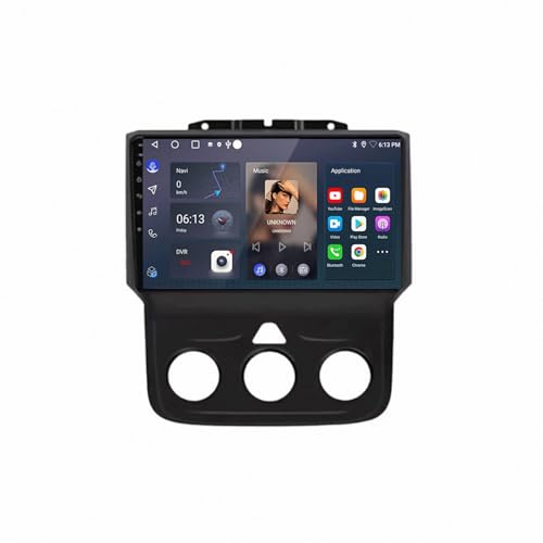 Autoradio para Dodge Ram con micrófono manos libres y sintonizador de radio FM RDS dsp