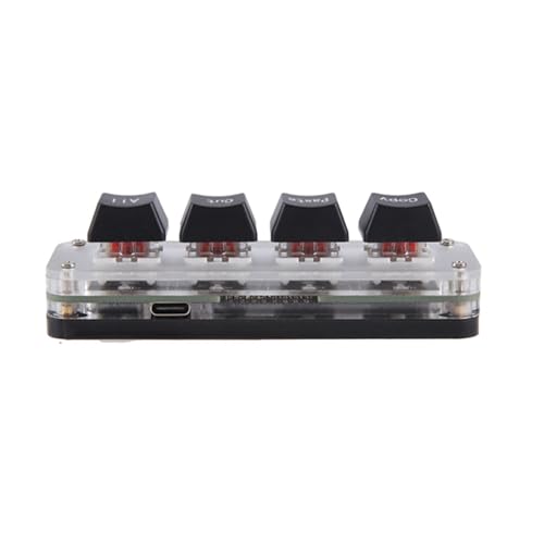 Teclado Mecánico Mini 4-Key USB-C Negro miniatura 4
