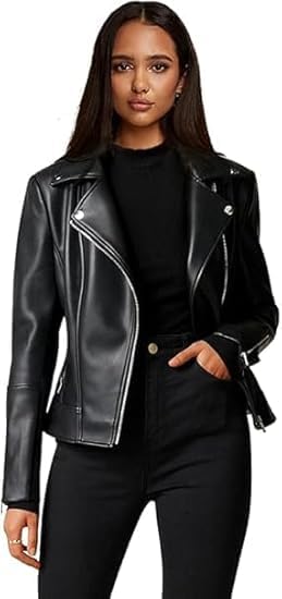 digimax leather WOMEN BLACK LEATHER JACKET-picture-11