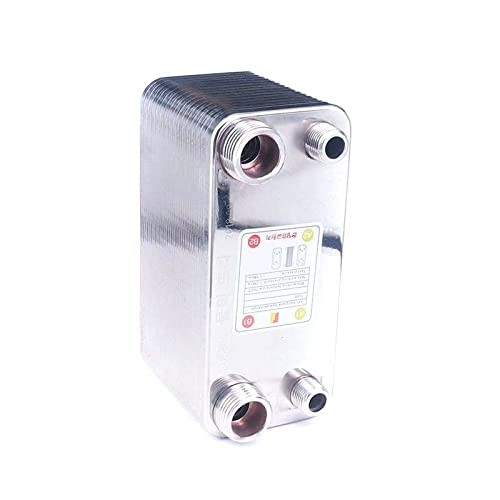 32 Plates SUS 304 Stainless Steel Heat Exchanger Beer Wort Chiller Cooler Homerbrew 1/2